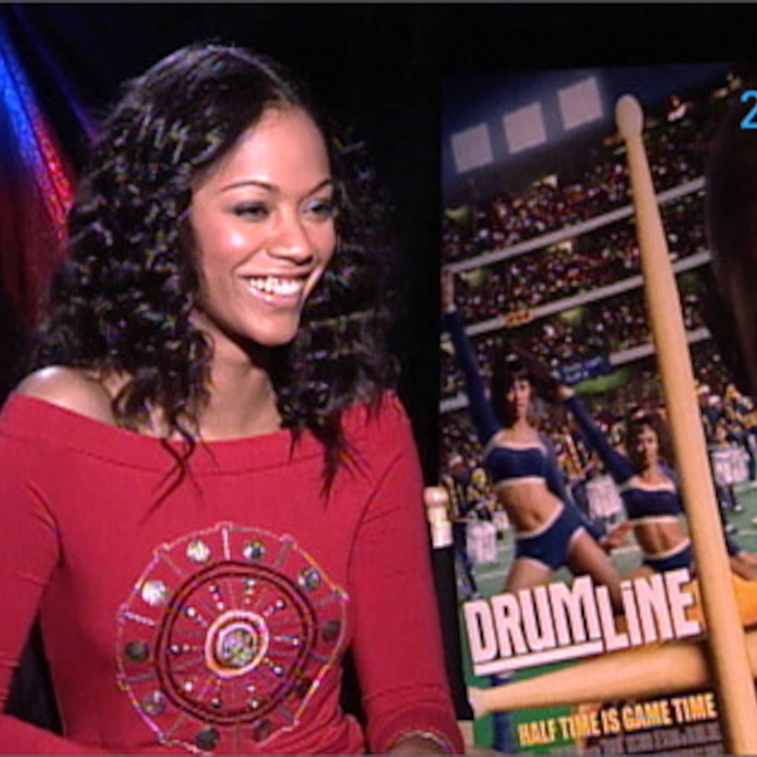 E! Looks Back at Zoe Saldana in "Drumline"